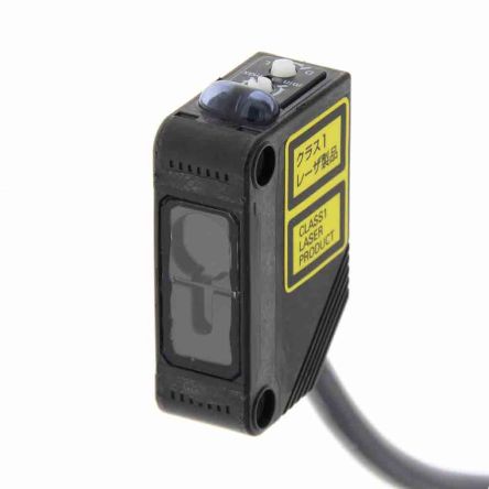 Omron E3Z Kubisch Optischer Sensor, Reflektierend, Bereich 300 Mm, PNP Ausgang, Anschlusskabel