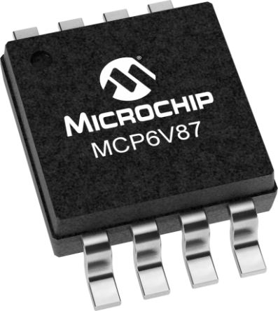 Microchip MCP6V87-E/MS, Op Amp, 5MHz, 2.2 → 5.5 V, 8-Pin MSOP
