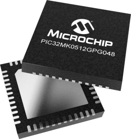 Microchip Mikrocontroller PIC32MK PIC 32bit SMD 512 KB QFN 48-Pin 120MHz
