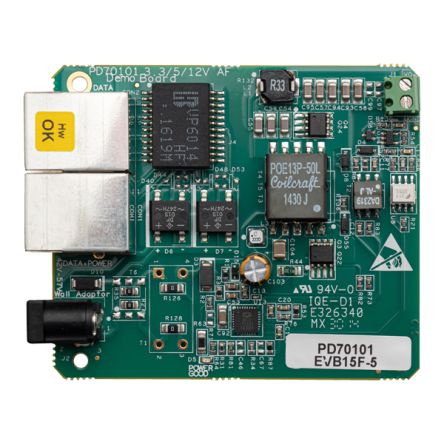 Microchip PD70101 Entwicklungsbausatz Spannungsregler, FB, PD With PD70101 5V 2.6A Leistungsdetektor