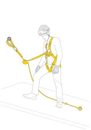 Petzl Fixed Line Fall Arrest With Newton Harness, OK Triact Lock, Anneau, ASAP, ASAPsorber40cm, Axis Rope, Bucket 31,