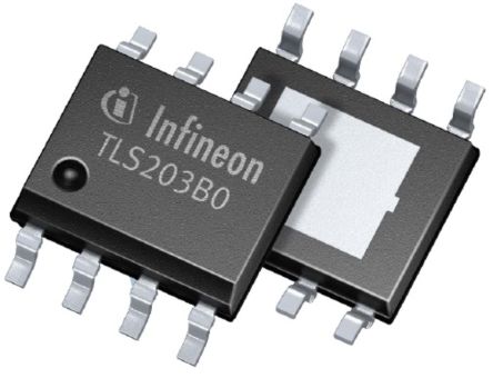 Infineon Régulateur De Tension Linéaire, TLS205B0EJV50XUMA1, 500mA, Tampon Exposé PG-DSO-8 8 Broches.