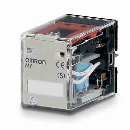 Omron Plug In Non-Latching Relay, 48V Dc Coil, 5A Switching Current, 4PDT