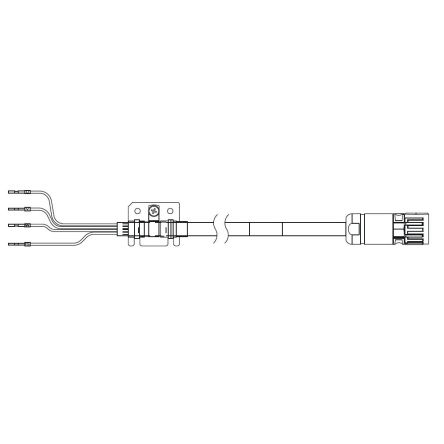 Omron Cable, Long. 10m, Para Usar Con Servomotor Serie 1s Con 400 V.