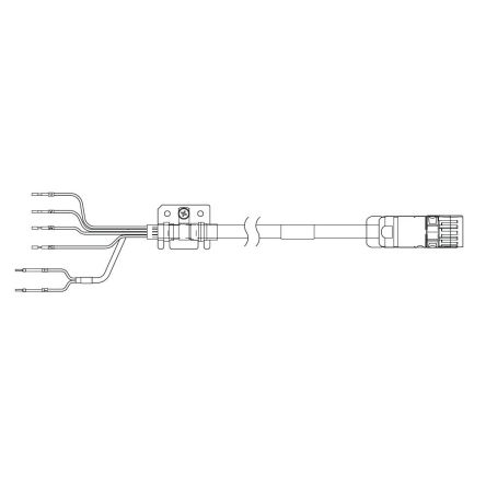 Omron Câble, Longueur 15m, Pour Servomoteur Série 1S Avec 400 V.