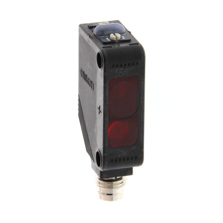 Omron E3Z Kubisch Optischer Sensor, Hintergrundunterdrückung, Bereich 80 Mm, PNP Ausgang, Stecker M8 4 Pin