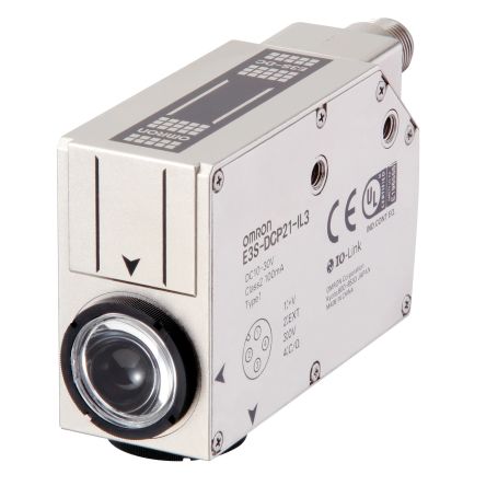 Omron Diffuse Reflective Photoelectric Sensor, Barrel Sensor, 10 mm Detection Range