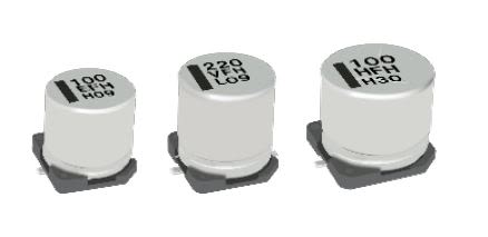 Panasonic FH, SMD Aluminium-Elektrolyt Kondensator 470μF ±20% / 6.3V Dc, Ø 8mm X 10.2mm, Bis 105°C