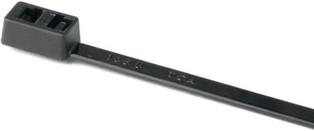 HellermannTyton Cable Tie, Releasable, 305mm X 4.7 Mm, Black Nylon