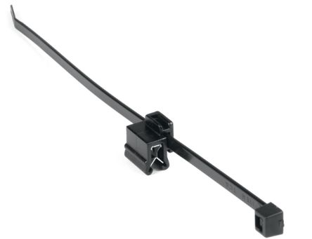 HellermannTyton Serre-câble T50REC5B 200mm X 4,6 Mm Noir En Nylon 66
