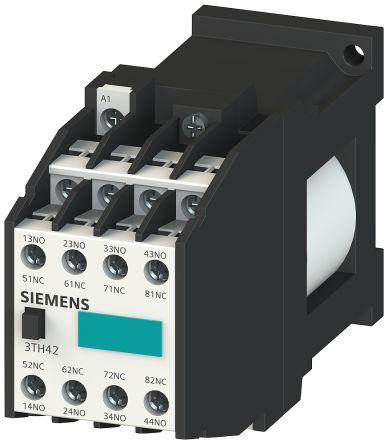 Siemens SIRIUS Leistungsschütz / 24 V Dc Spule, 8 -polig 8 Schließer / 6 A, Umkehrend