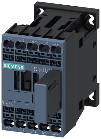 Siemens SIRIUS Leistungsschütz / 24 V Dc Spule, 3 -polig 1 Öffner / 12 A