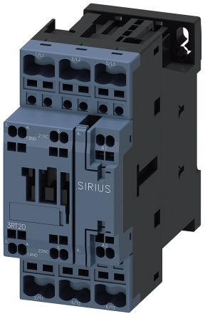 Siemens SIRIUS Leistungsschütz / 110 V Ac Spule, 3 -polig 1 Schließer, 1 Öffner / 32 A