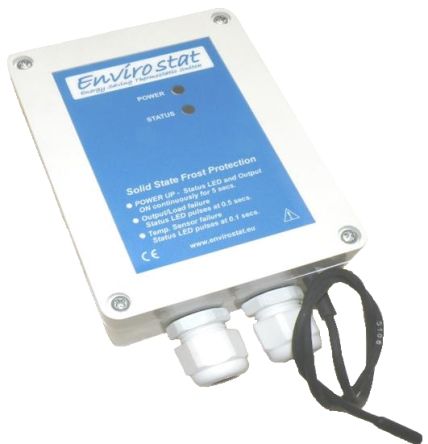 United Automation Envirostat FP4I Thermostat, 0 → +20 °C., 20A, / 230 V, Wechsler 1-polig, 4 Std. Programm, Mit