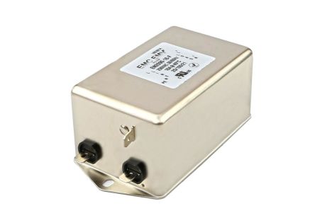 United Automation 90 EMV-Filter, 250 V, 6A, Gehäusemontage, Flachstecker, 1-phasig / 50-60Hz