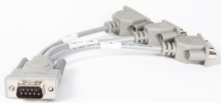 连接线, 用于HMI X2, 用于PLC 是, 3 x 100mm长