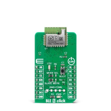 MikroElektronika Entwicklungstool Kommunikation Und Drahtlos, 32KHz Adapter Board Für BlueNRG-2, Bluetooth