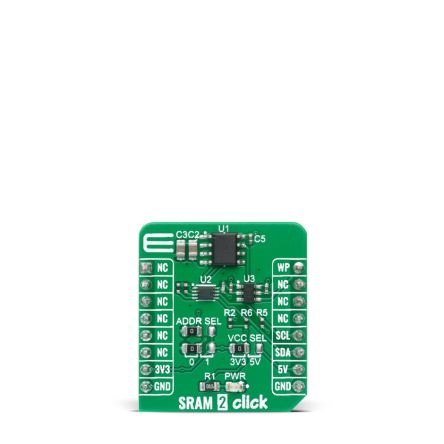 MikroElektronika Placa De Memoria SRAM Para SRAM SRAM 2 CLICK - MIKROE-4178