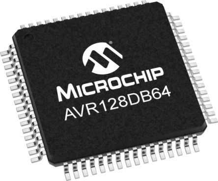 Microchip Microcontrolador AVR128DB64-I/MR, 24MHZ, VQFN De 64 Pines
