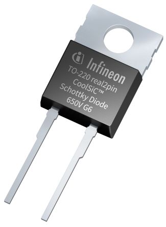 Infineon 650V 6A, SiC Schottky Diode, 2-Pin PG-TO220 IDH06G65C6XKSA1