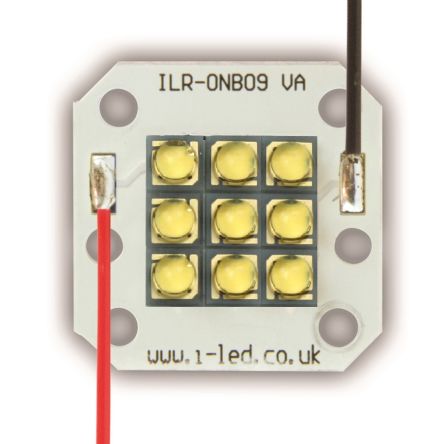 Intelligent LED Solutions ILS IHR-OG09-NW90-SC221-WIR200., OSLON Square 9 LED Array, 9 Neutral White LED (4000K)