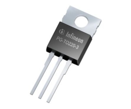 Infineon MOSFET, Canale N, 6,6 MO, 80 A, TO-220, Su Foro