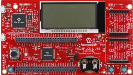 Microchip Carte De Développement PIC24F LCD And USB Curiosity