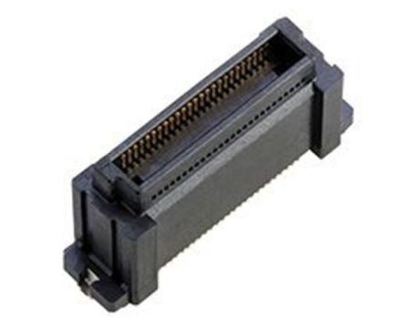 Amphenol Communications Solutions 10138651 Series Vertical Surface Mount PCB Socket, 50-Contact, 2-Row, 0.5mm Pitch,