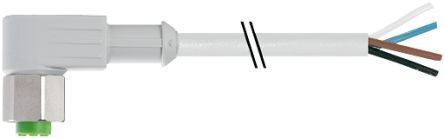 Murrelektronik Limited Right Angle Female 4 Way M12 To Unterminated Sensor Actuator Cable, 5m