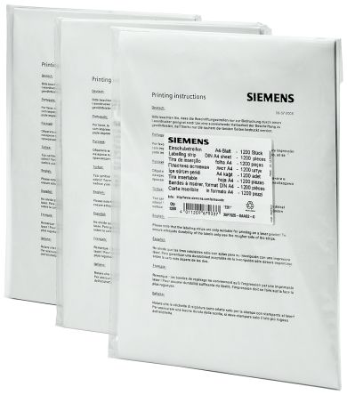 Siemens Beschriftungsstreifen Für Drucktasten Des Bedientableaus 3UF721 SIRIUS