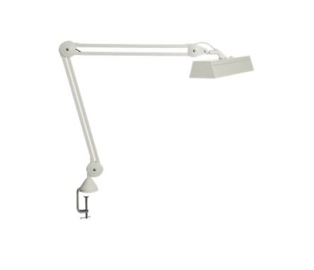 Luxo LED Tischleuchte Mit Tischklemme Bis 1050mm Weiß, Inkl. Leuchtmittel