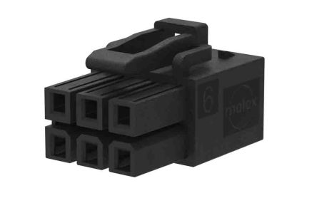 Molex Mini-Fit Max Steckergehäuse Buchse 4.2mm, 4-polig / 2-reihig Gerade