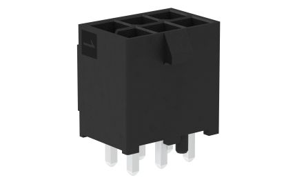 Molex Mini-Fit Max Series Vertical Through Hole PCB Header, 2 Contact(s), 4.2mm Pitch, 2 Row(s), Shrouded