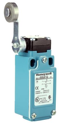 Honeywell GLC Endschalter, Rollenhebel, DPST, 2 Öffner, IP 67, Zinkdruckguss, 10A Anschluss PG13.5
