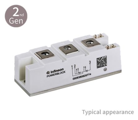 Infineon Modulo Tiristore Diodo, 7 Pin, 240A, 1600V