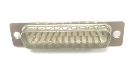 RS PRO Sub-D Steckverbinder B Stecker, 25-polig / Raster 2.77mm, Tafelmontage Lötanschluss