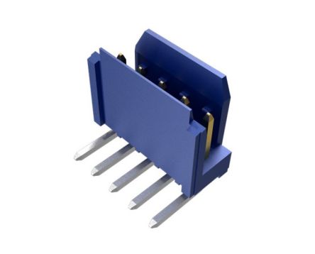 Amphenol Communications Solutions Dubox Leiterplatten-Stiftleiste Gewinkelt, 6-polig / 1-reihig, Raster 2.54mm,