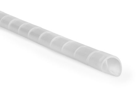HellermannTyton SBPE4D Spiral-Kabelschutzschlauch PE Weiß, Für Kabel-Ø 4mm Bis 20mm
