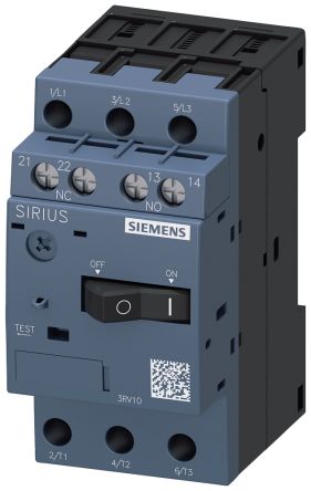 Siemens SIRIUS 3RV1 Motorschutzeinheit, 160 MA 3 Eingänge 400 V SIRIUS