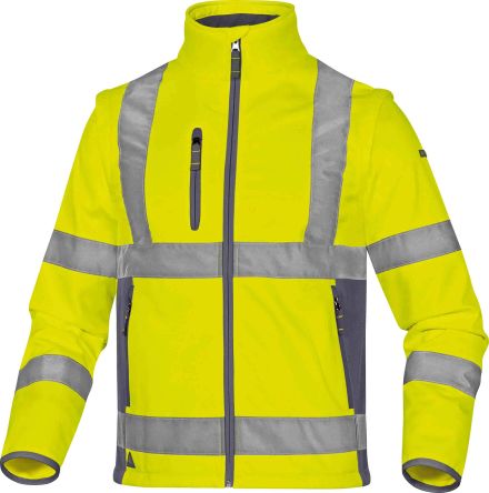 Delta Plus Unisex Warnschutzjacke Reflektierend, Polyester Gelb, Größe XXL