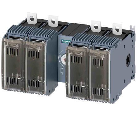 Siemens 3KF Sicherungstrennschalter 4-polig, 125A, 6 Schließer/6 Öffner, SENTRON, NH000, NH00 Sicherungsgröße