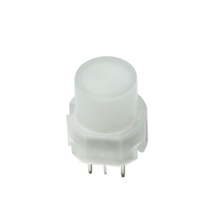 C & K Illuminated Push Button Switch, Momentary, Through Hole, SPST, Amber LED, 35V, IP40