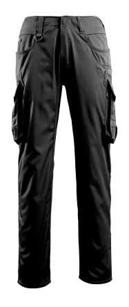 Mascot Workwear INGOLSTADT Black Unisex's Cotton, Polyester Trousers 31in, 40 Waist