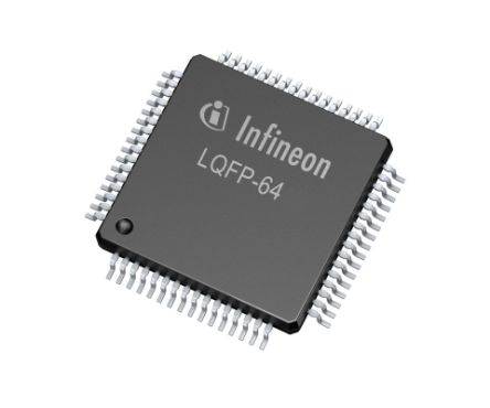 Infineon Microcontrollore, ARM Cortex M0, LQFP, XMC1400, 64 Pin, Montaggio Superficiale, 32bit, 48MHz