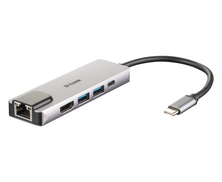D-Link Hub USB DUB-M520, USB 3.0 RJ45 2 Ports, USB C