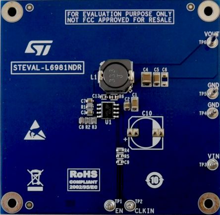 STMicroelectronics L6981 Evaluierungsplatine Abwärtswandler, 38 V, 1.5 A Synchronous Step-down Switching Regulator