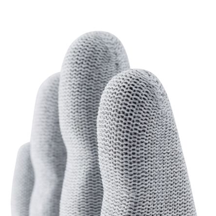 Uvex Phynomic Silv-air Grey Elastane, Polyamide Bacterias Resistant, Viruses Resistant Work Gloves, Size 7, Small,