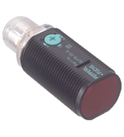 Pepperl + Fuchs GLV18 Zylindrisch Optischer Sensor, Reflektierend, Bereich 2,5 M, 2 PNP Ausgang, 4-poliger