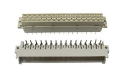 Amphenol Communications Solutions DIN 41612-Steckverbinder Stecker Gewinkelt, 31-polig, Raster 5.08mm
