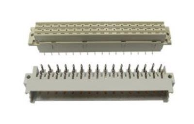 Amphenol Communications Solutions DIN 41612-Steckverbinder Stecker Gewinkelt, 48-polig, Raster 5.08mm